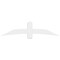 Ekena Millwork Bellingham Architectural Grade PVC Gable Bracket, 72"W x 18"H x 6"D x 6"F, 6/12 Pitch GBP072X18X0606BEL00 - alternate 3